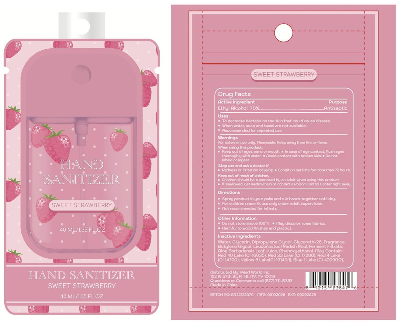 Pill image for Hand Sanitizer Sweet Strawberry