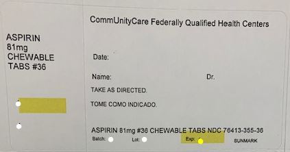 Pill image for Mckesson Aspirin Drug Facts