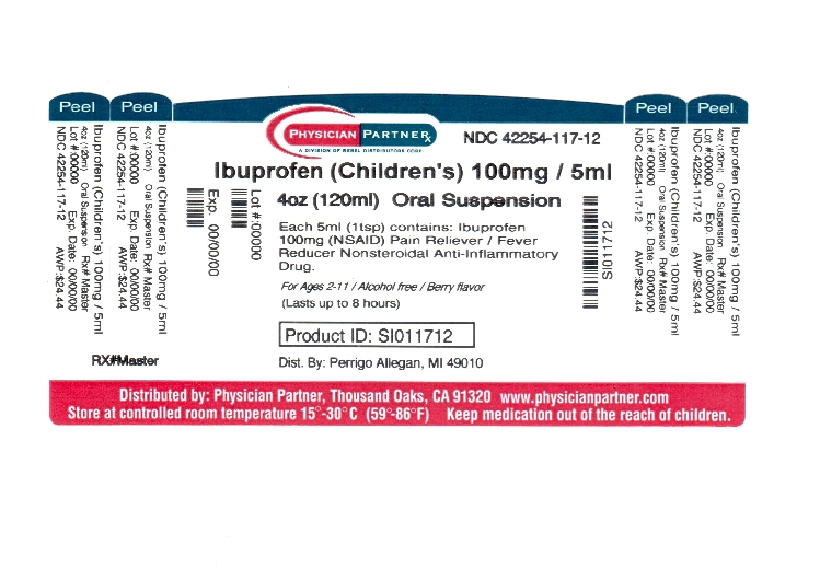 Pill image for Perrigo Children's Ibuprofen Oral Suspension Drug Facts