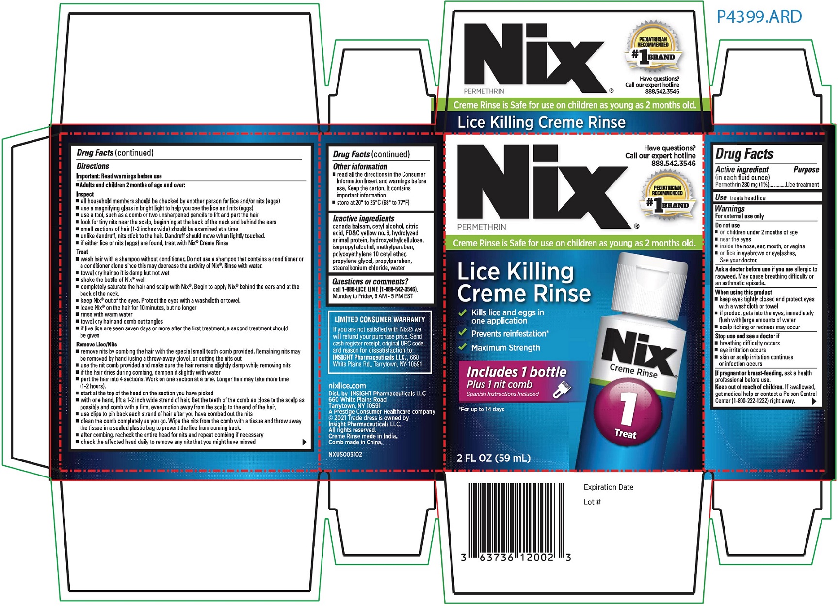 Pill image for Nix Lice Killing Creme Rinse