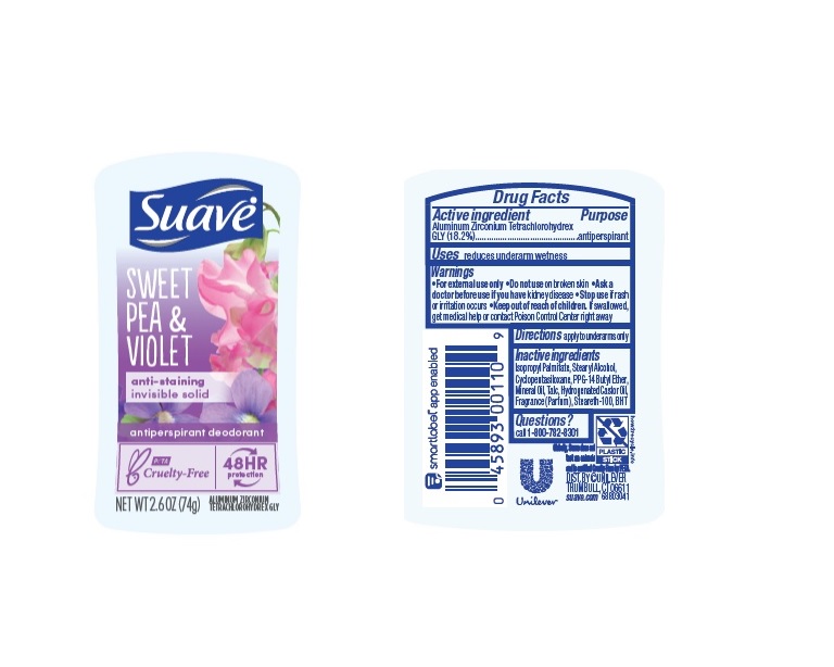 Pill image for Suave Sweet Pea & Violet 48hr Protection Antiperspirant Deodorant