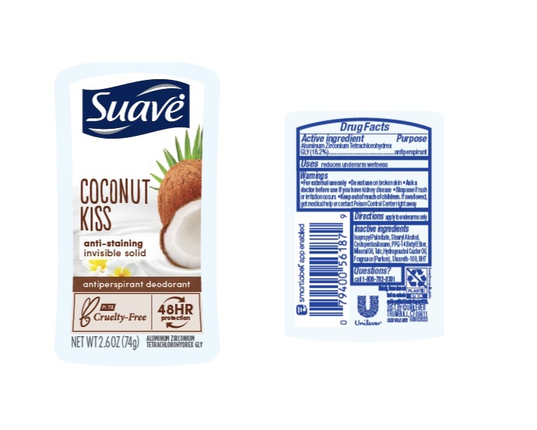 Pill image for Suave Coconut Kiss 48hr Protection Antiperspirant Deodorant