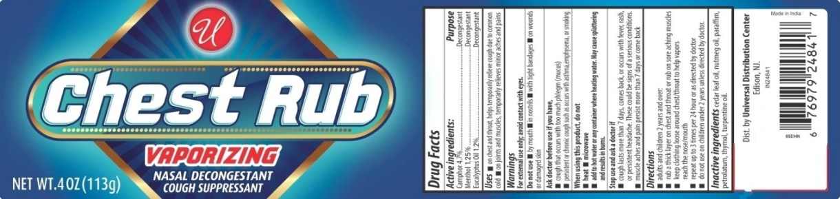 Pill image for Vaporising Chest Rub