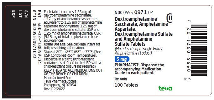 Pill image for Dextroamphetamine Saccharate, Amphetamine Aspartate, Dextroamphetamine Sulfate And Amphetamine Sulfate Tablets (mixed Salts Of A Single Entity Amphetamine Product) Cii