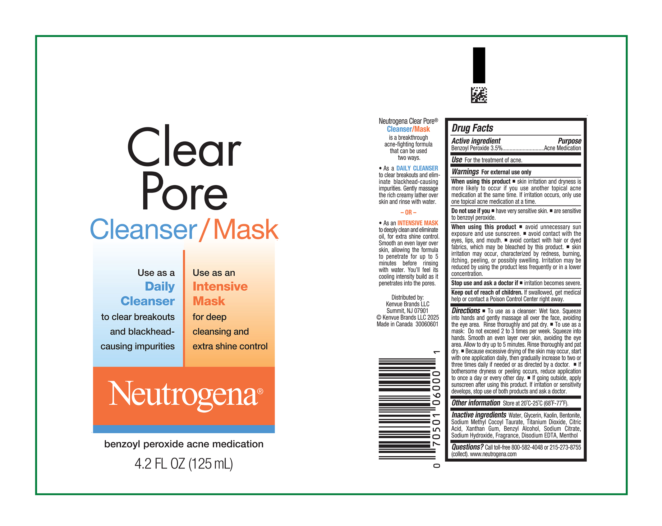 Pill image for Neutrogena Clear Pore Cleanser Mask