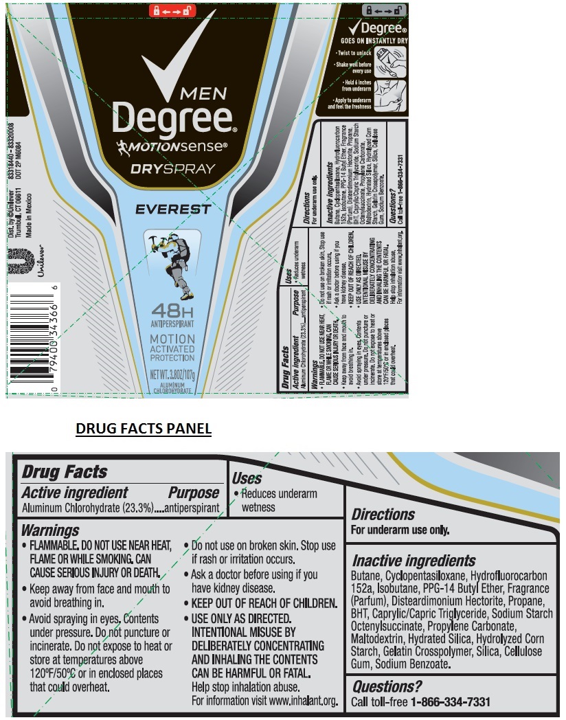 Pill image for Degree Everest Dry Spray Antiperspirant