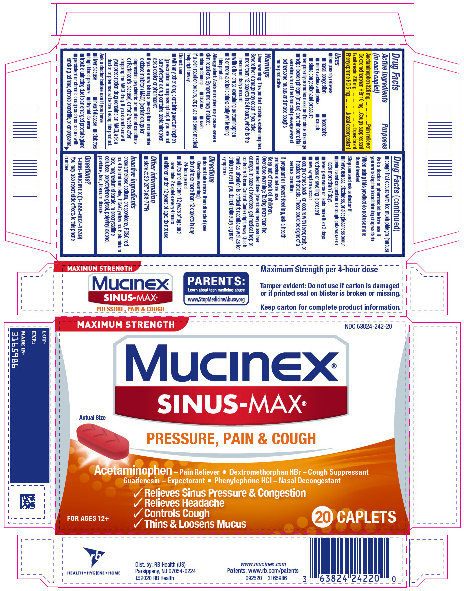 Pill image for Maximum Strength Mucinex® Sinus-max® Pressure, Pain & Cough