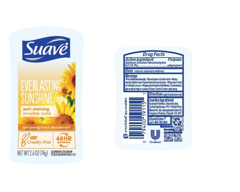 Pill image for Suave Everlasting Sunshine 48hr Protection Antiperspirant Deodorant