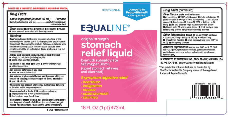 Pill image for Equaline Original Strength Stomach Relief Liquid