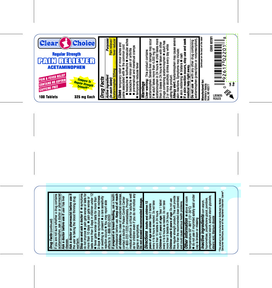 Pill image for Clear Choice Regular Strength Pain Reliever