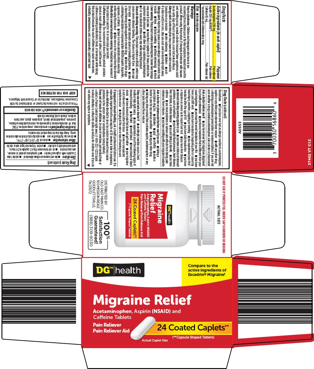 Pill image for Dolgencorp, Llc Migraine Relief Drug Facts
