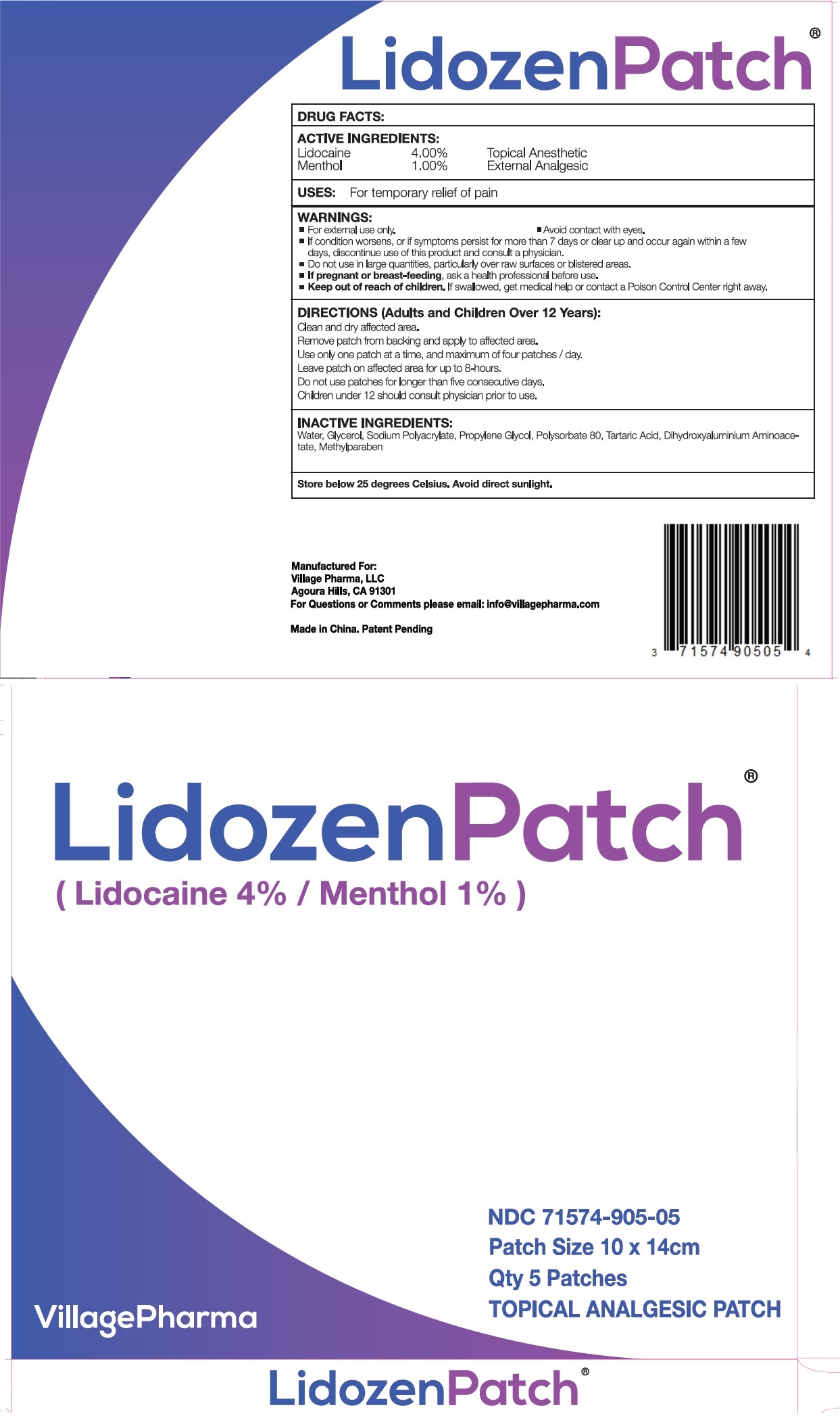 Pill image for Lidozen Patch