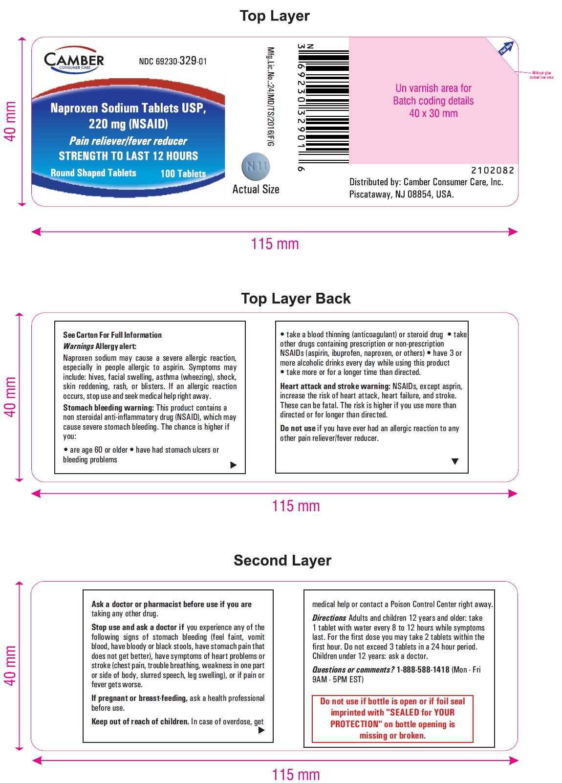 Pill image for Naproxen Sodium Tablets Usp, 220 Mg (nsaid)