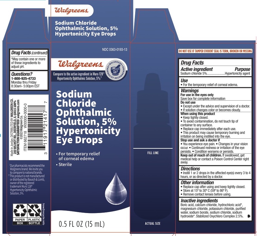 Pill image for Walgreens Sodium Chloride Ophthalmic Solution