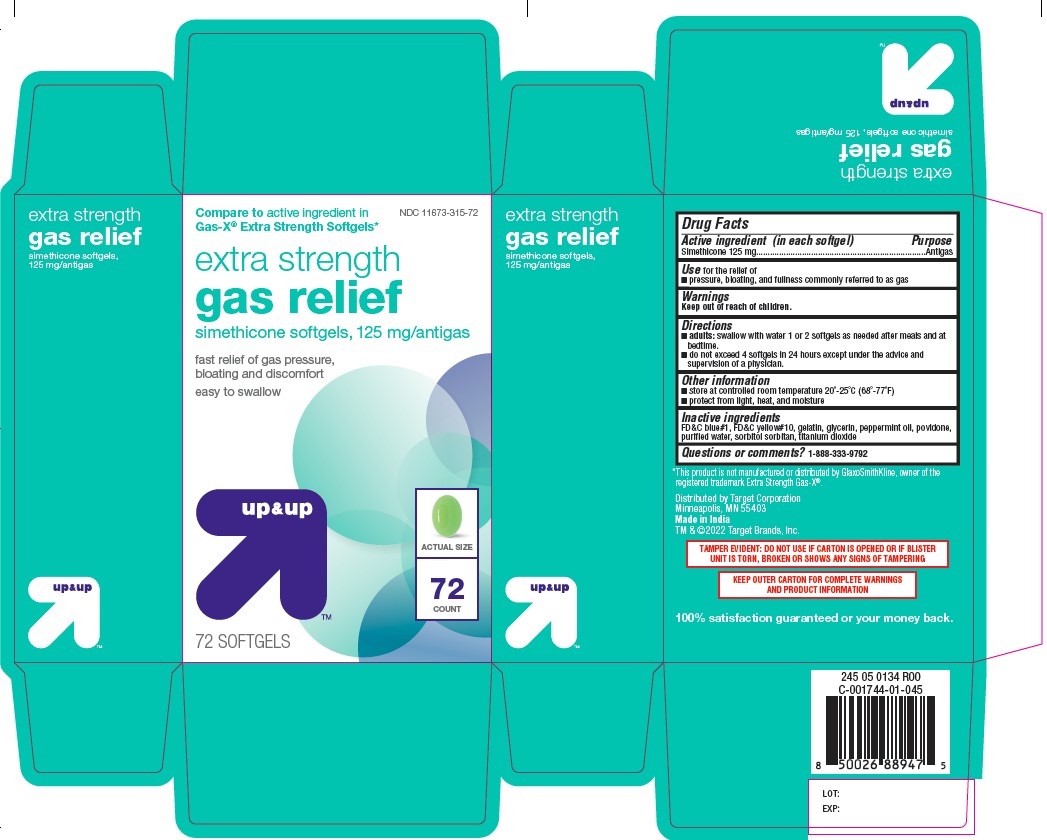 Pill image for Extra Strength Gas Relief Simethicone 125 Mg