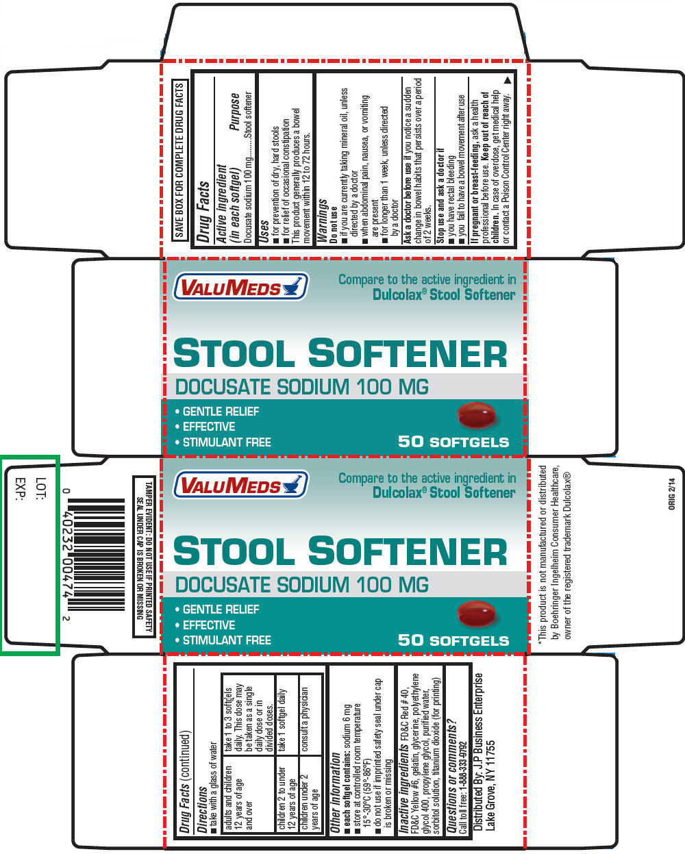 Pill image for Docusate Sodium Softgel Capsules 100mg