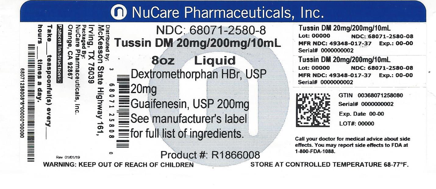 Pill image for Mckesson Tussin Dm Drug Facts