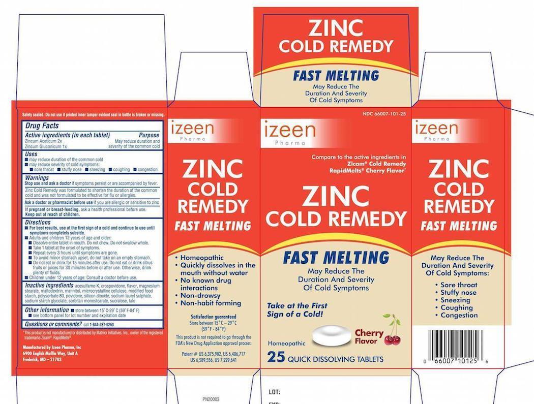 Pill image for  zinc Cold Remedy Fast Melting -cherry Flavor