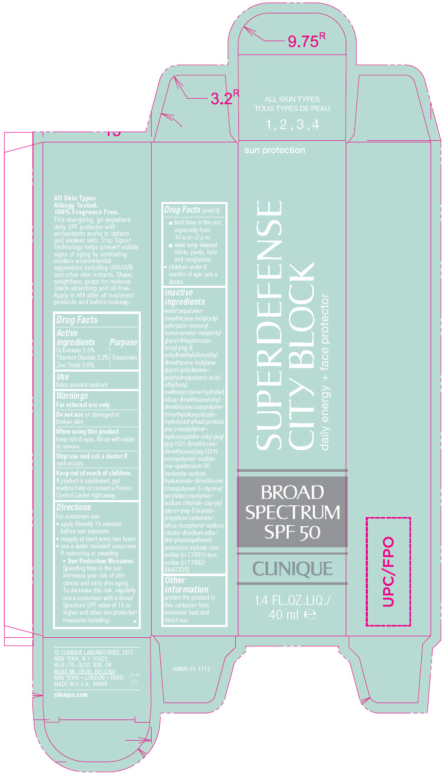 Pill image for Clinique Super Defense City Block Daily Energy + Face Protector Broad Spectrum Spf 50