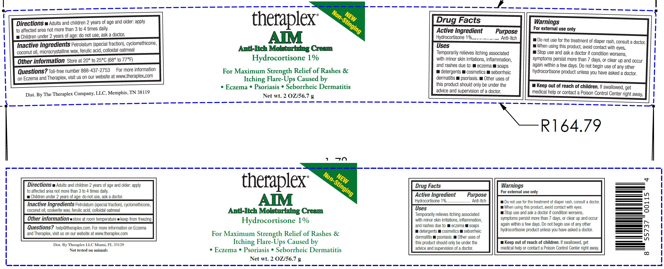 Pill image for Theraplex Aim Anti-itch Moisturizing Cream