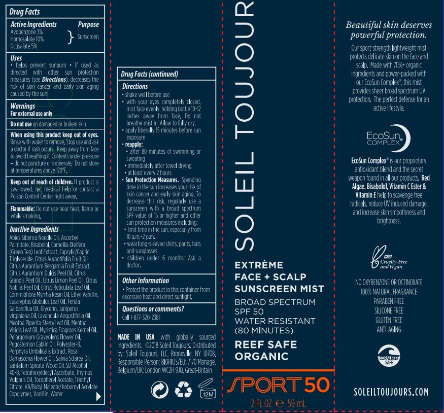 Pill image for Soleil Toujours Face And Scalp Sunscreen Mist Broad Spectrum Spf 50