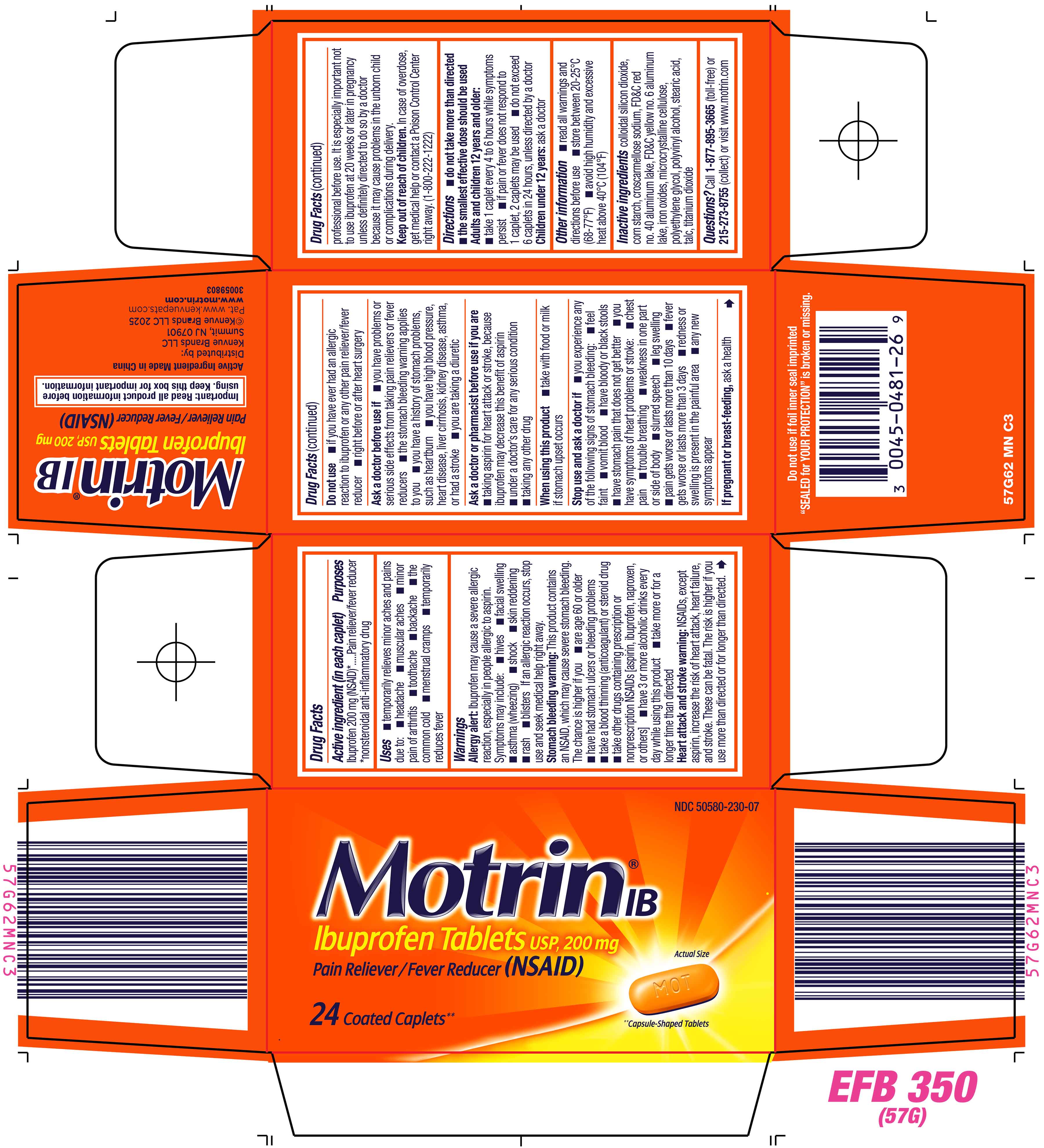 Pill image for Motrin Ib
