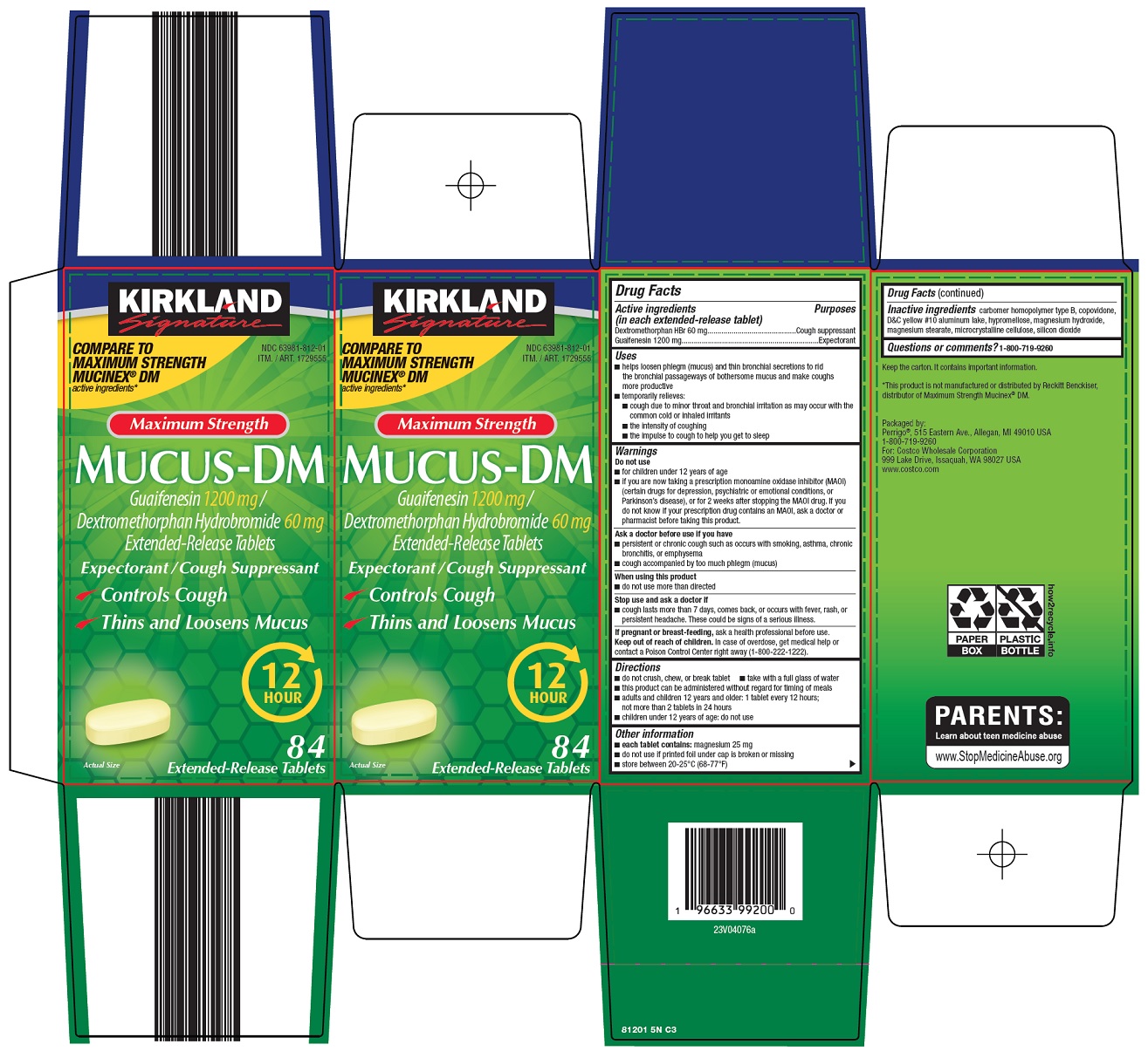 Pill image for Costco Wholesale Corp. Mucus-dm Drug Facts