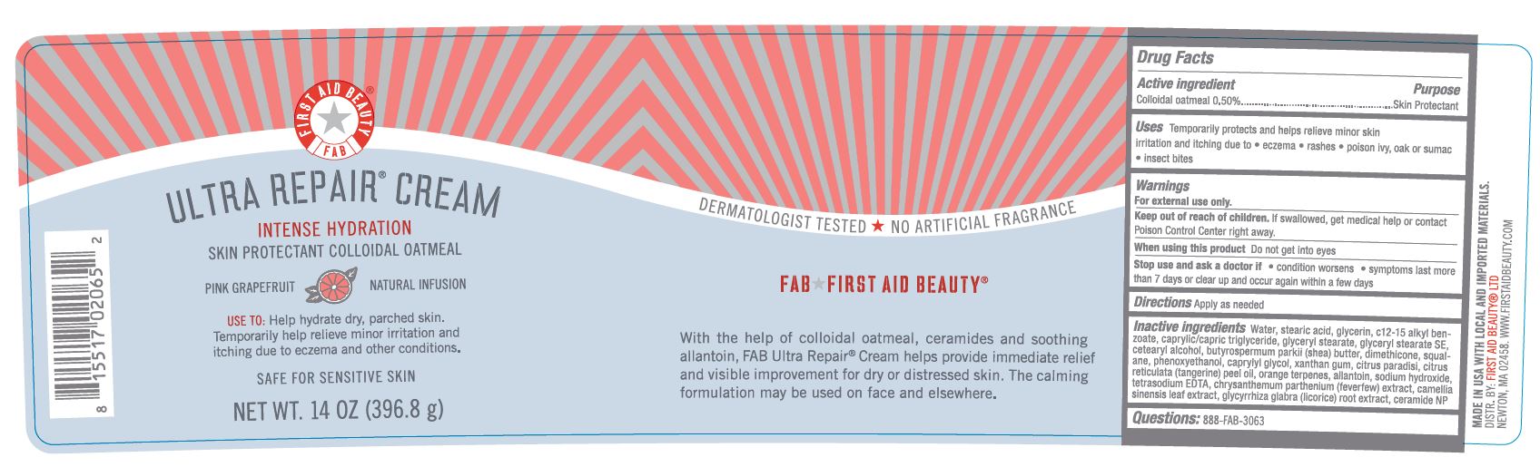 Pill image for First Aid Beauty Fab Ultra Repair Cream Skin Protectant Pink Grapefruit