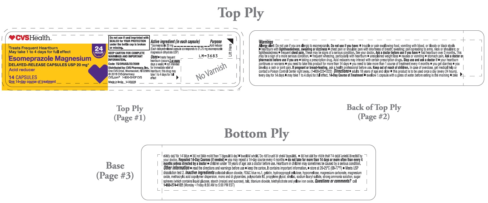 Pill image for Esomeprazole Magnesium Delayed-release Capsules Usp 20 Mg*