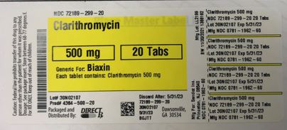 Pill image for Clarithromycin