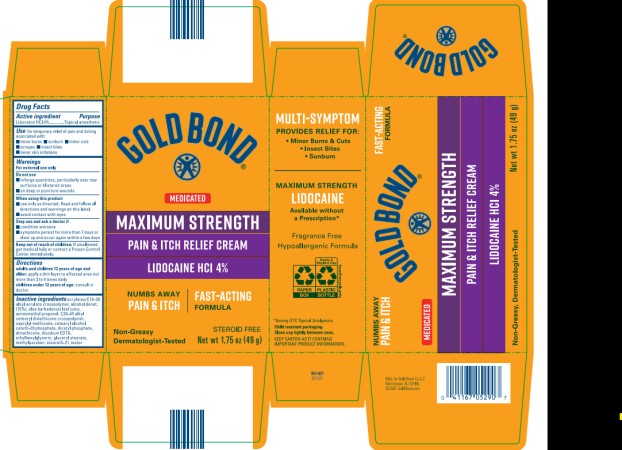 Pill image for Gold Bond Maximum Strength Pain And Itch Creme
