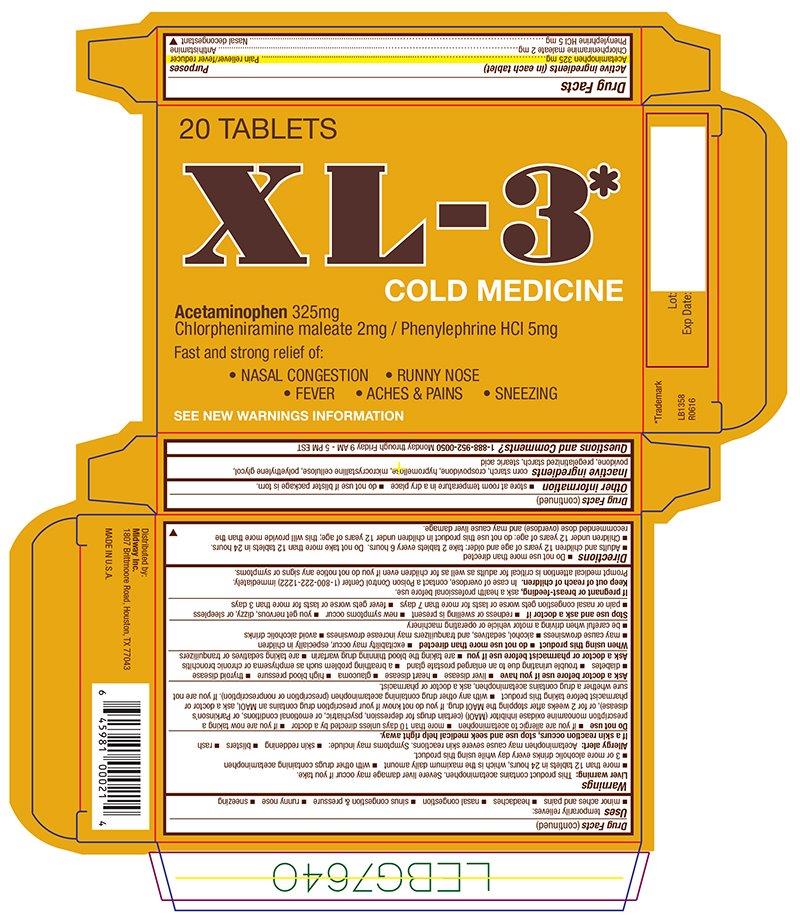 Pill image for 275 - Xl-3 Cold Medicine