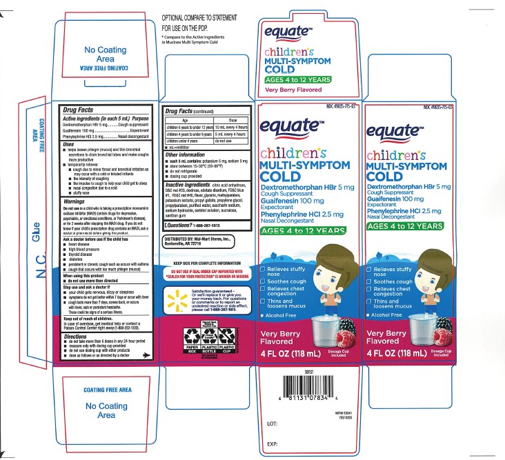Pill image for Equate Children's Multi-symptom Cold