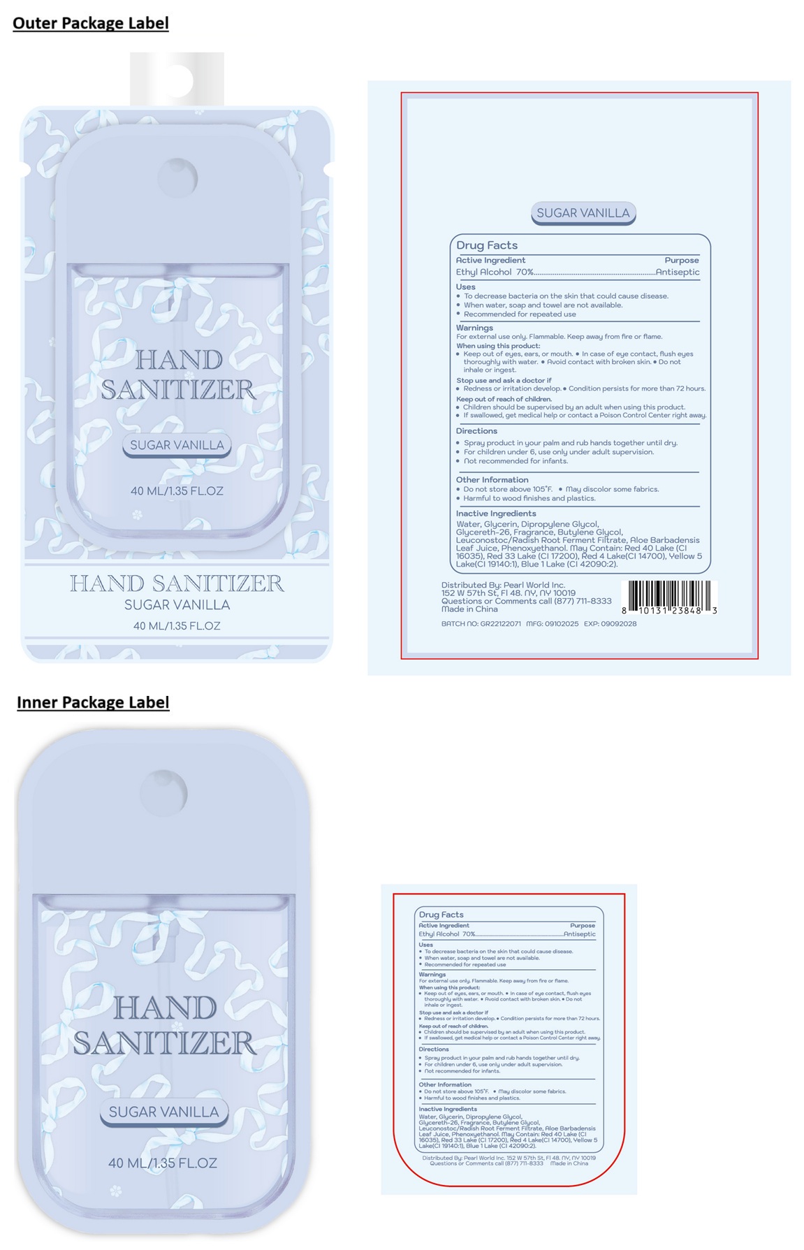 Pill image for Hand Sanitizer Sugar Vanilla