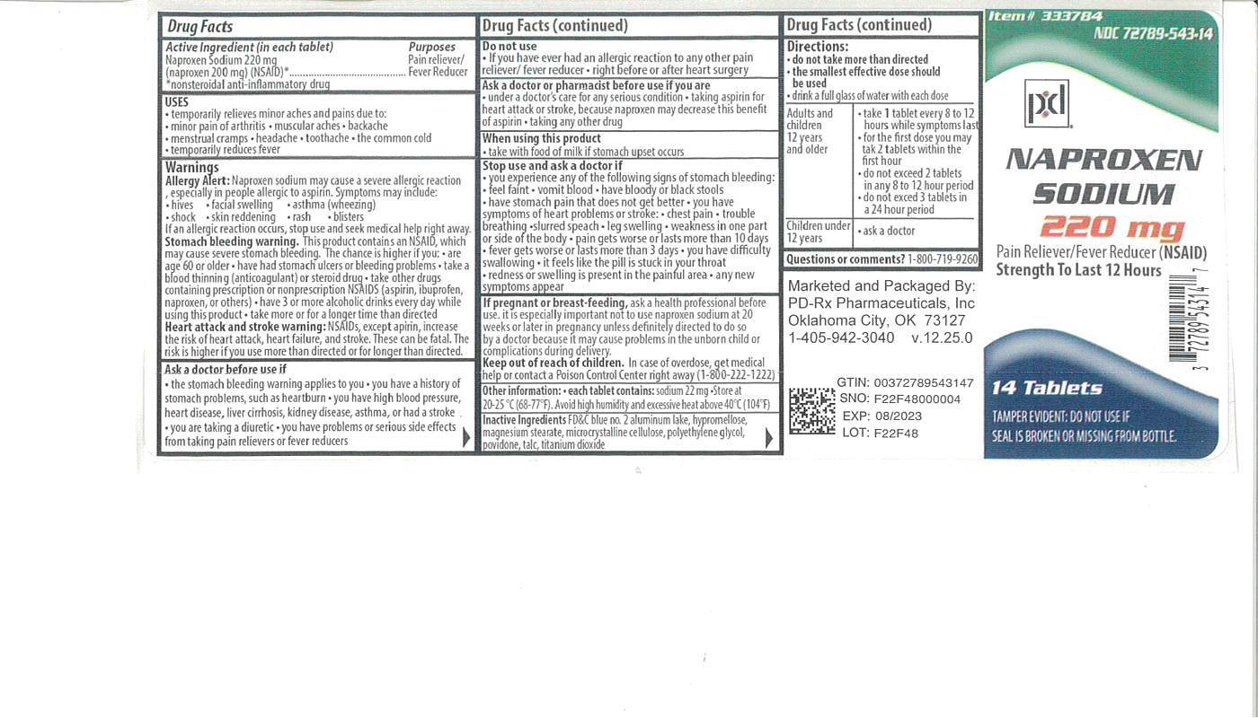 Pill image for Naproxen Sodium Tablets 220 Mg Drug Facts