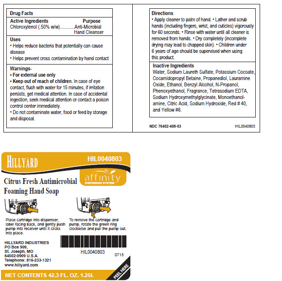 Pill image for Hillyard Citrus Fresh Antimicrobial Foaming Hand Soap