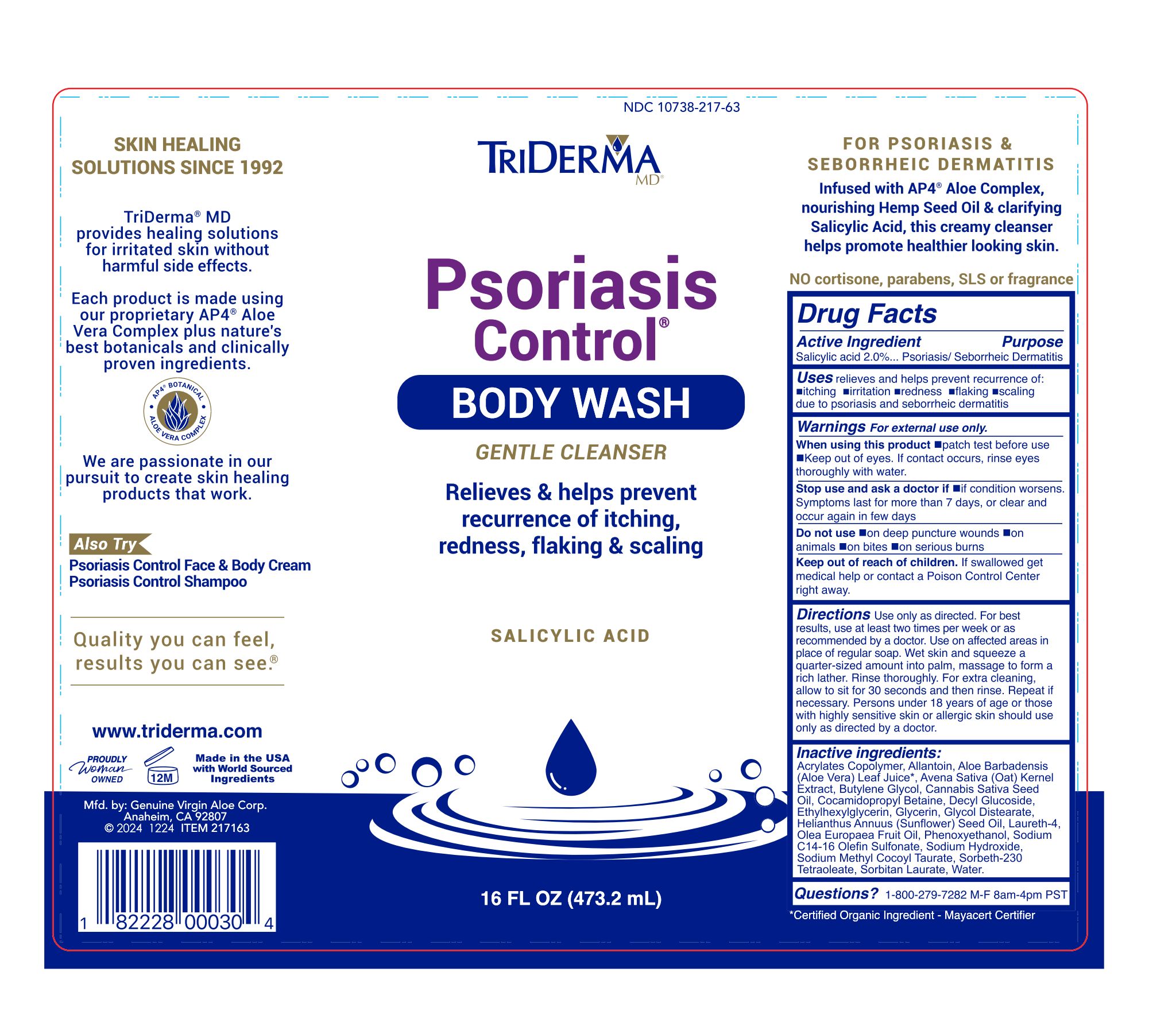 Pill image for Triderma Psoriasis Control Body Wash