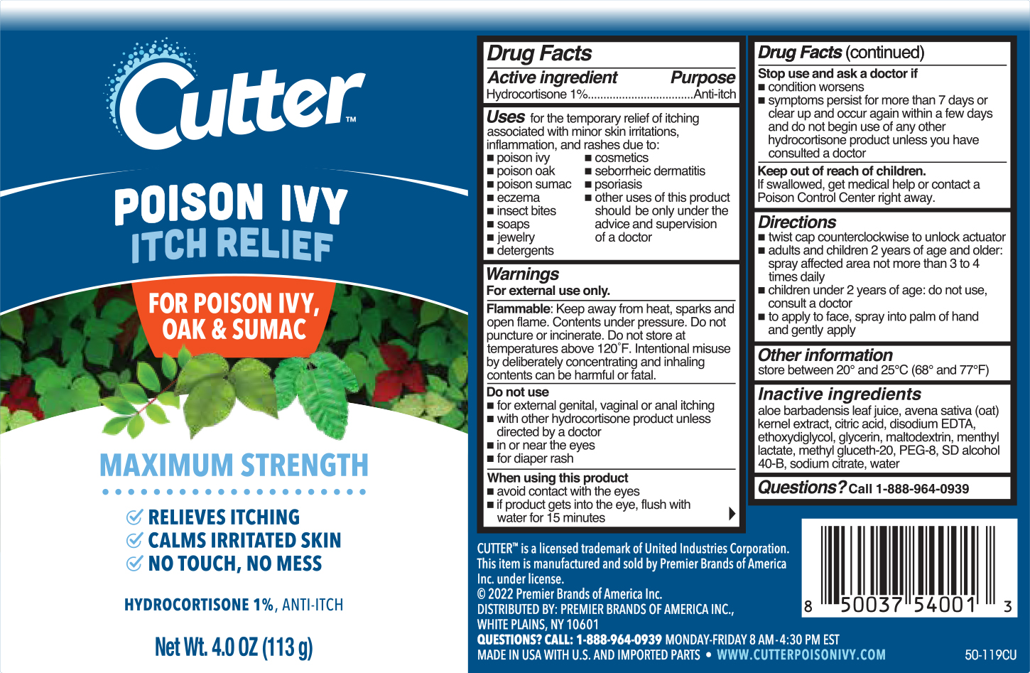 Pill image for Cutter Poison Ivy Itch Relief