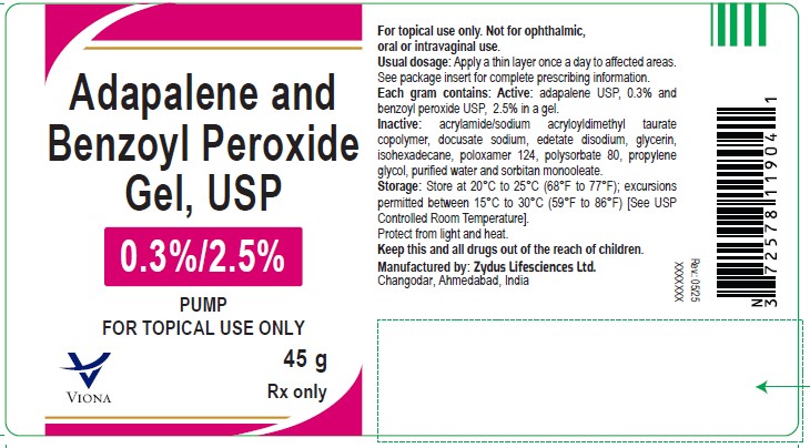 Pill image for Adapalene And Benzoyl Peroxide Gel, Usp