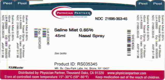 Pill image for Saline Mist Drug Facts