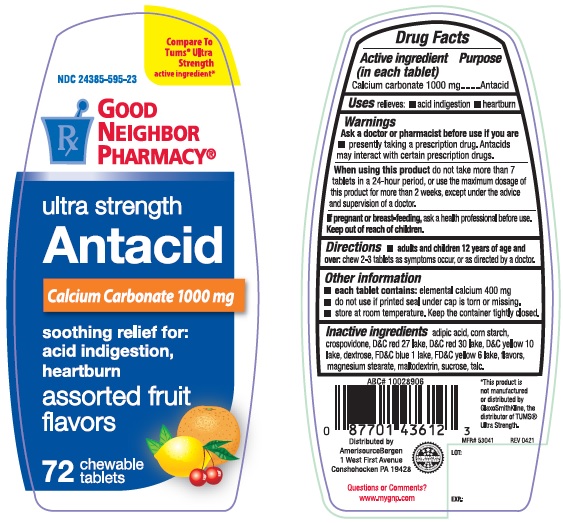 Pill image for Gnp Ultra Strength Antacid Assorted Fruit Chewable Tablets