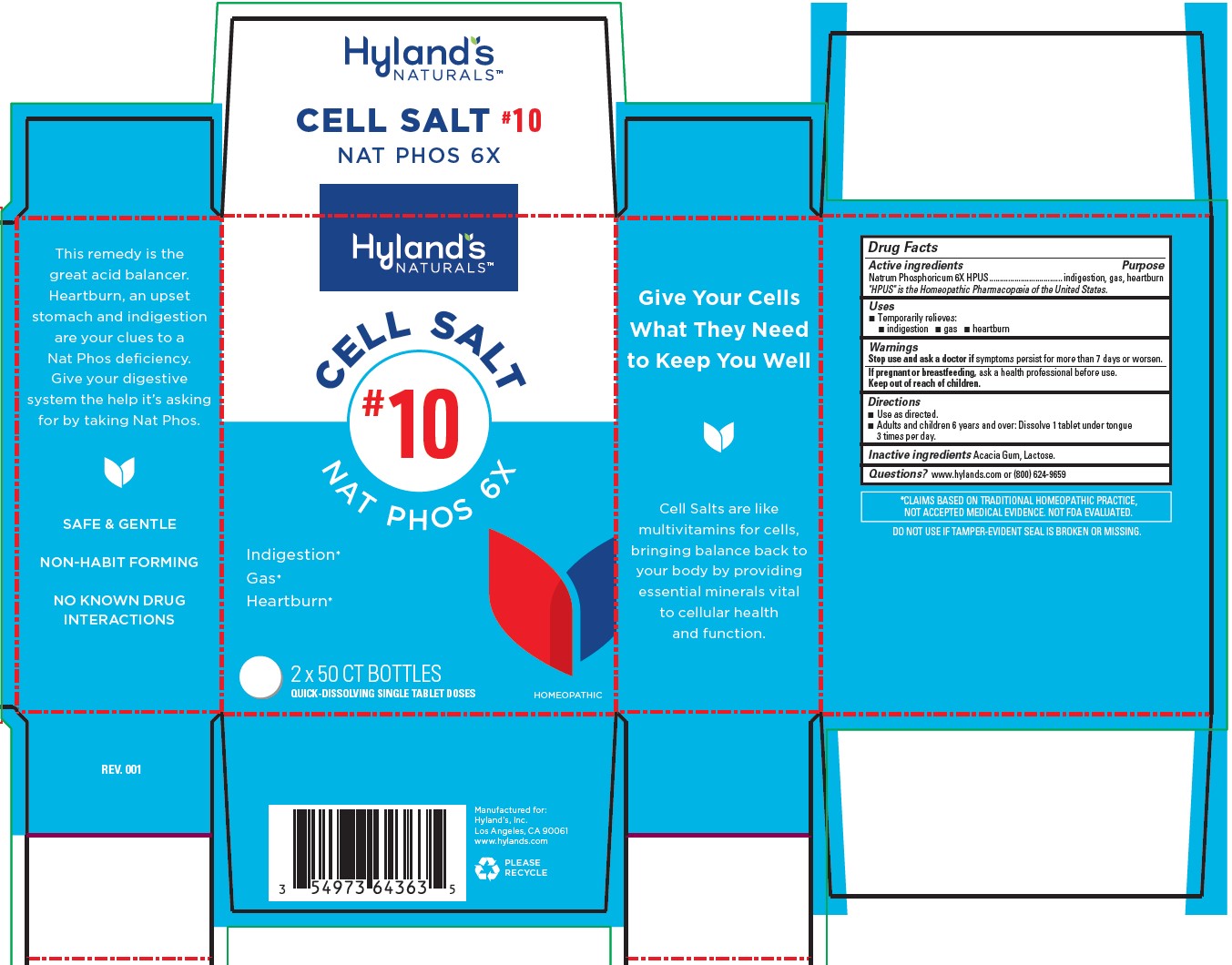 Pill image for Cell Salt #10 Nat Phos 6x