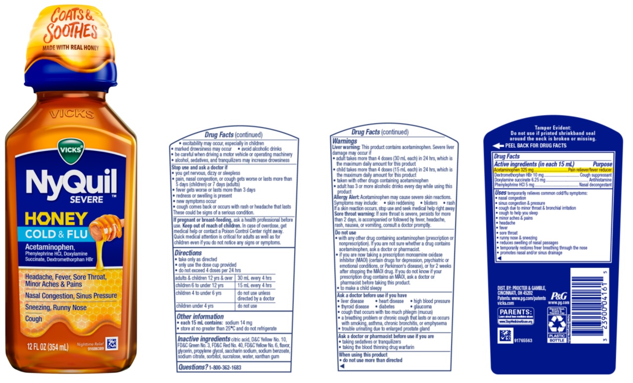 Pill image for Vicks Nyquil Severe Honey Cold & Flu