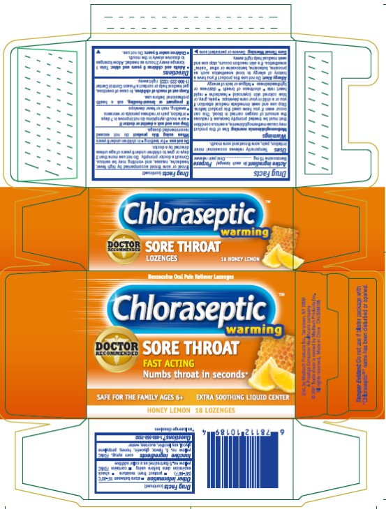 Pill image for Chloraseptic Warming Honey Lemon Lozenge