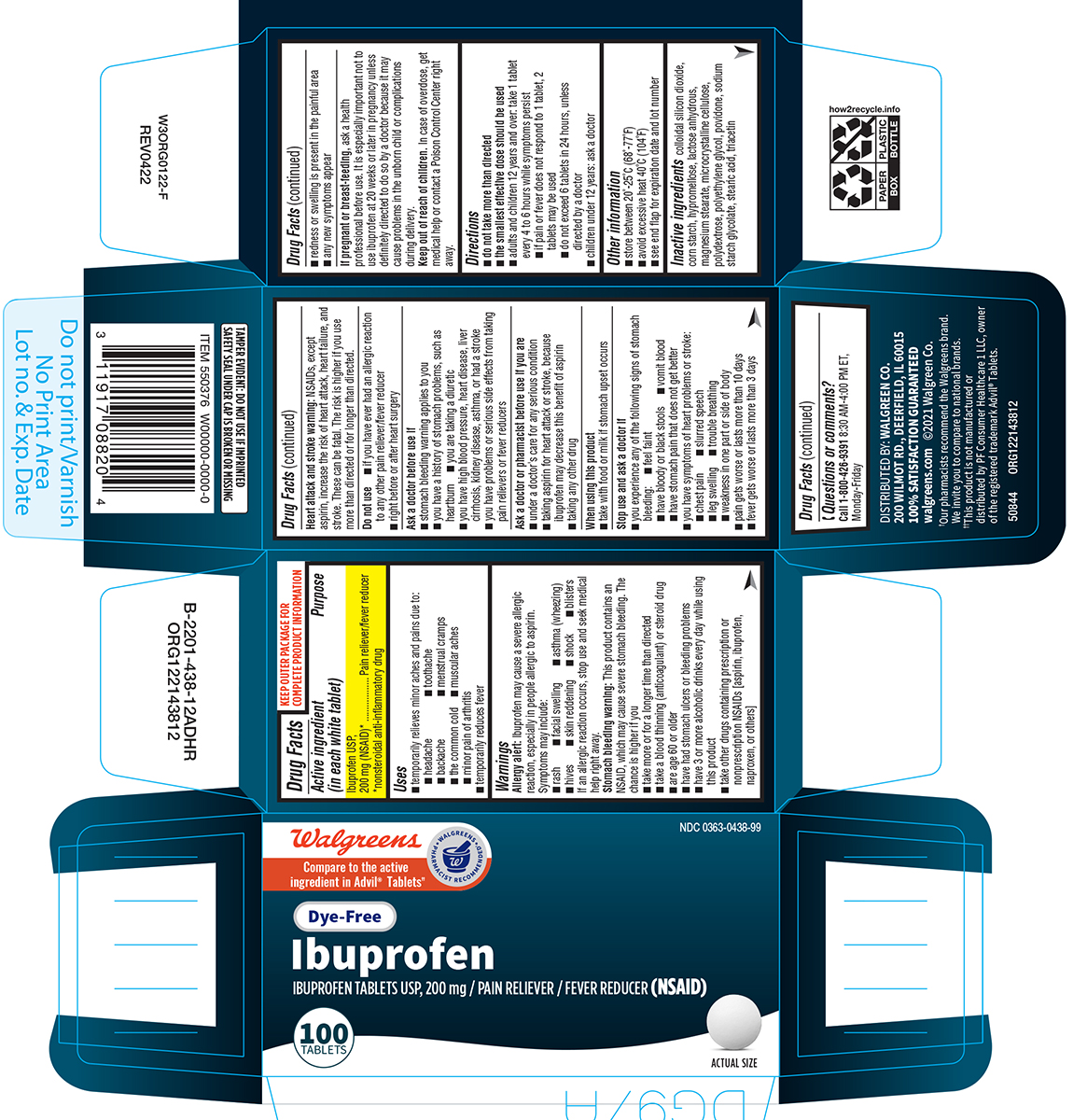 Pill image for Walgreens 44-438-adr