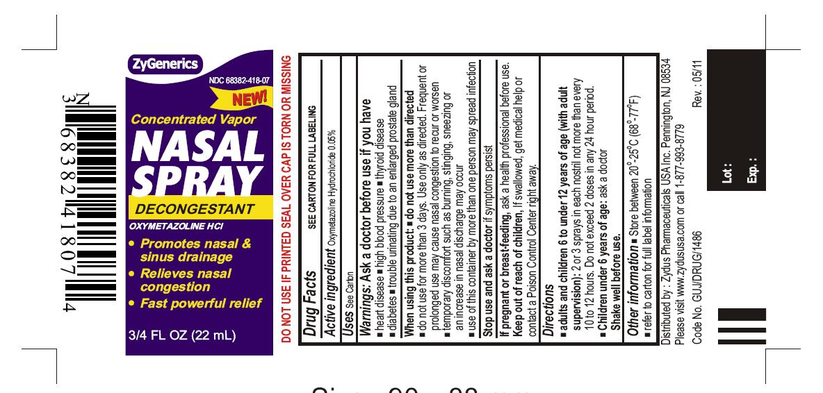 Pill image for Oxymetazoline Hydrochloride Concentrated Vapor Nasal Spray, 3/4 Fl Oz (22 Ml)