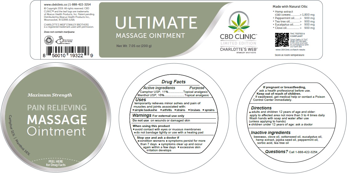 Pill image for Cbd Clinic Ultimate Massage