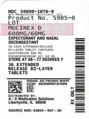 Pill image for Mucinex D