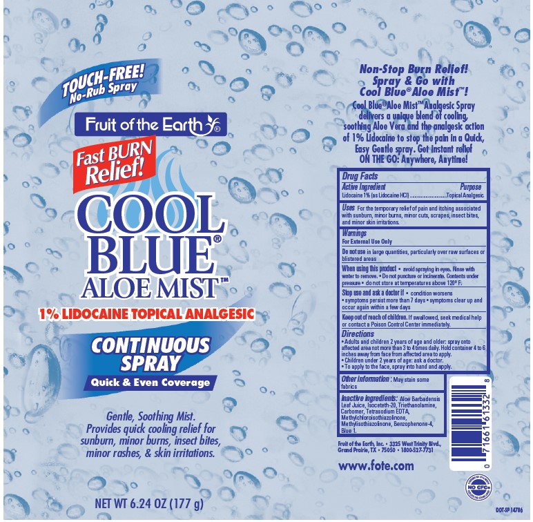 Pill image for Fruit Of The Earth Cool Blue Aloe Mist Continuous Spray