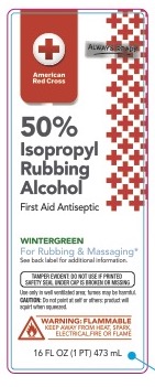 Pill image for American Redcross Isopropyl Rubbing Alcohol 50% With Wintergreen